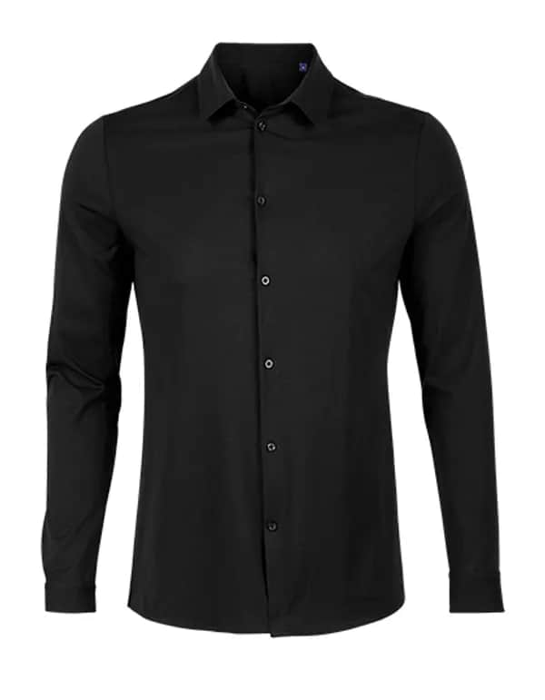 Men´s Mercerised Shirt Balthazar - Deep Black