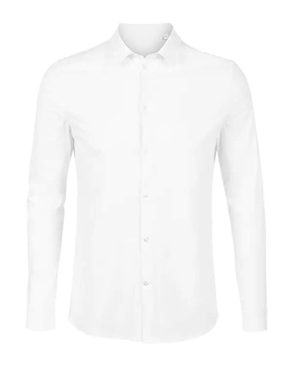 Men´s Mercerised Shirt Balthazar - Optic White