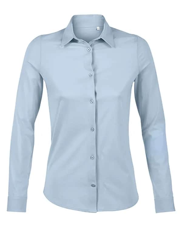 Women´s Mercerised Shirt Balthazar - Soft Blue