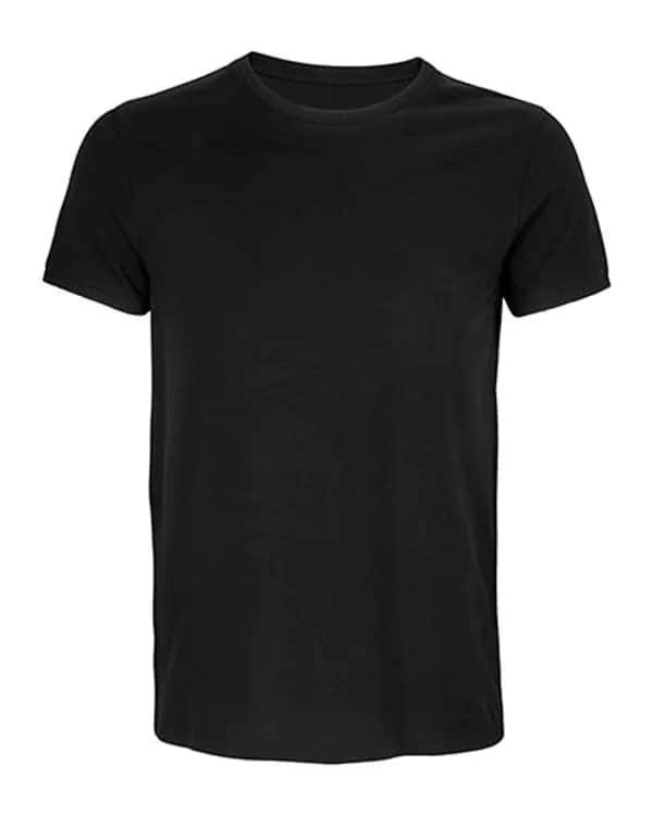 Unisex Cotton Piqué T-Shirt Loris - Deep Black