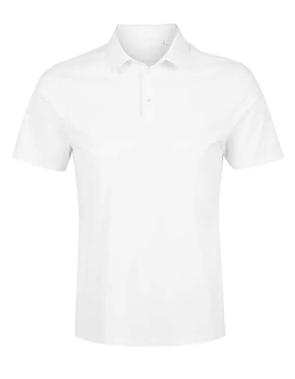 Men´s Mercerised Jersey Polo Shirt Relax Oscar - Optic White