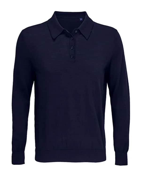 Men´s Polo Collar Sweater Stefan - Night