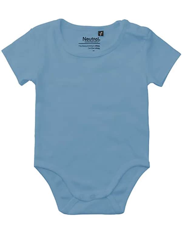 Babies Short Sleeve Bodystocking - Dusty Indigo