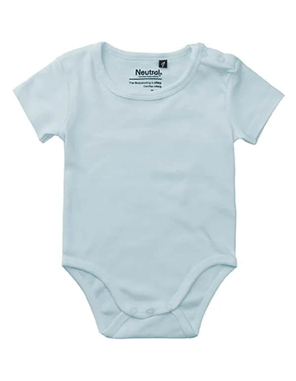Babies Short Sleeve Bodystocking - Light Blue