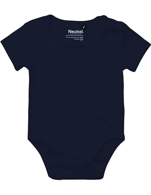 Babies Short Sleeve Bodystocking - Navy