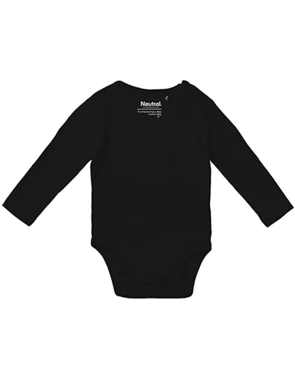 Babies Long Sleeve Bodystocking - Black