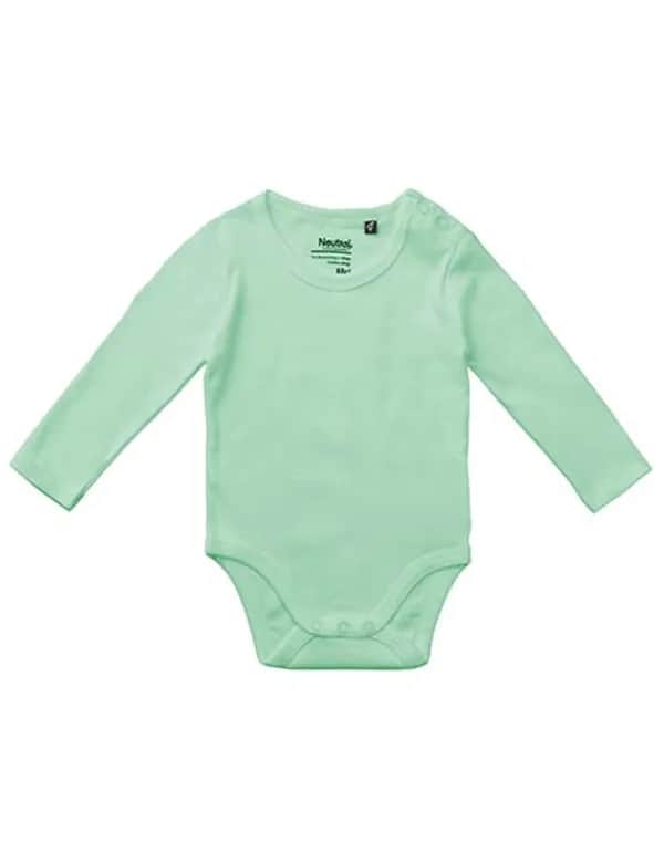 Babies Long Sleeve Bodystocking - Dusty Mint