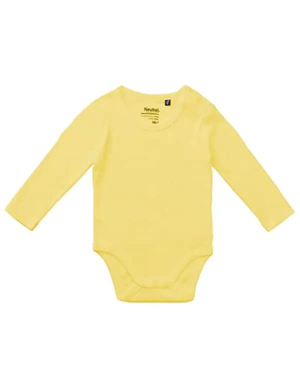 Babies Long Sleeve Bodystocking - Dusty Yellow