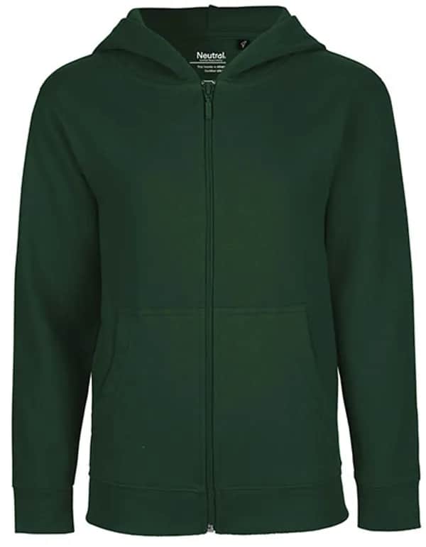 Kids´ Zip Hoodie - Bottle Green
