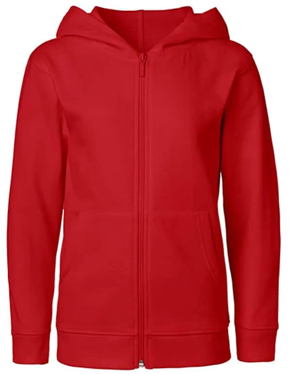 Kids´ Zip Hoodie - Red