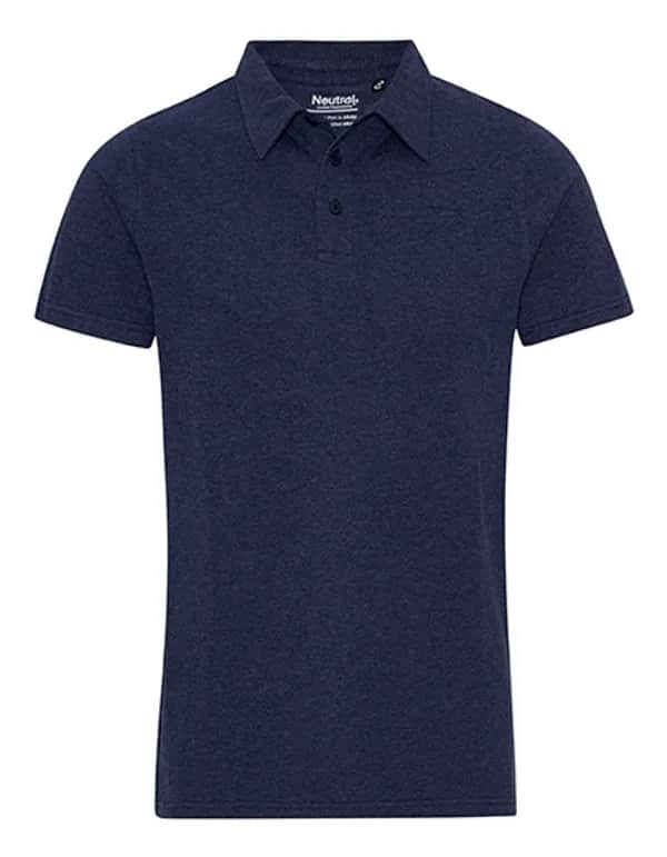 Recycled Cotton Polo - Navy Melange