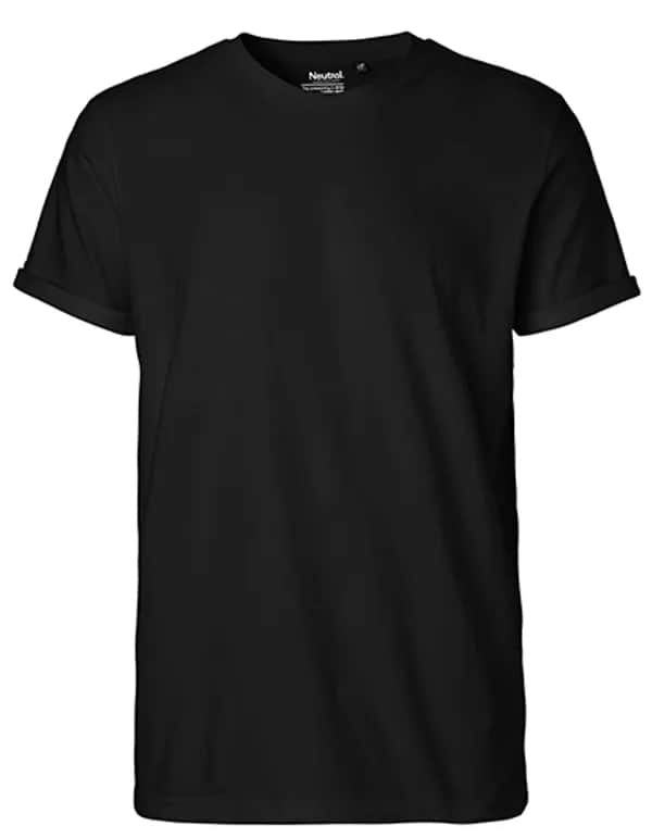 Men´s Roll Up Sleeve T-Shirt - Black