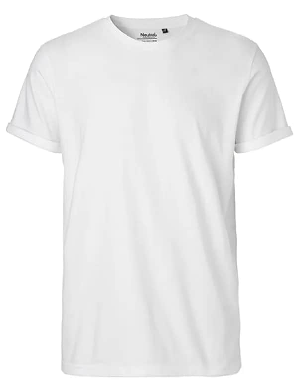 Men´s Roll Up Sleeve T-Shirt - White