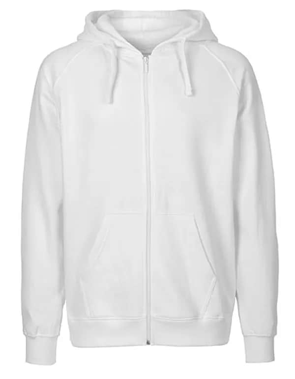 Men´s Zip Hoodie - White
