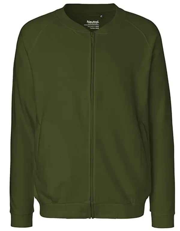 Unisex Jacket With Zip - Military