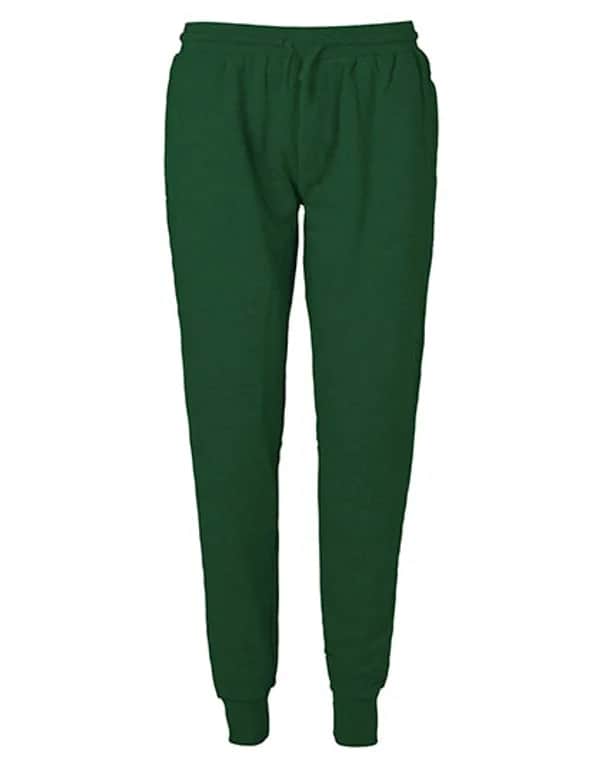 Sweatpants With Cuff And Zip Pocket - Bottle Green