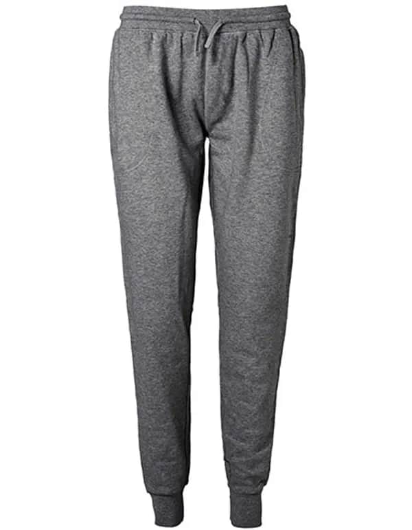 Sweatpants With Cuff And Zip Pocket - Dark Heather