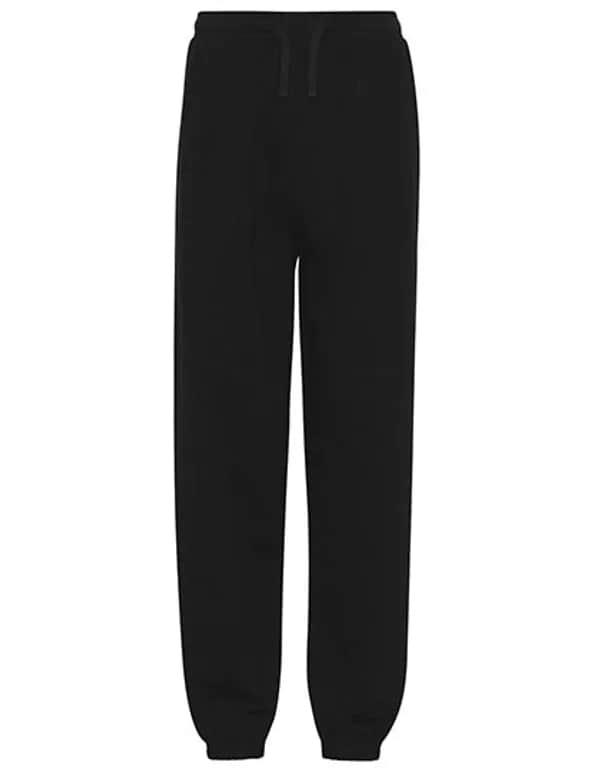 Unisex Sweatpants With Elastic Cuff - Black