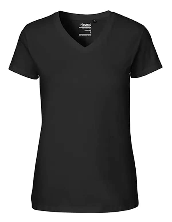Ladies´ V-Neck T-Shirt - Black