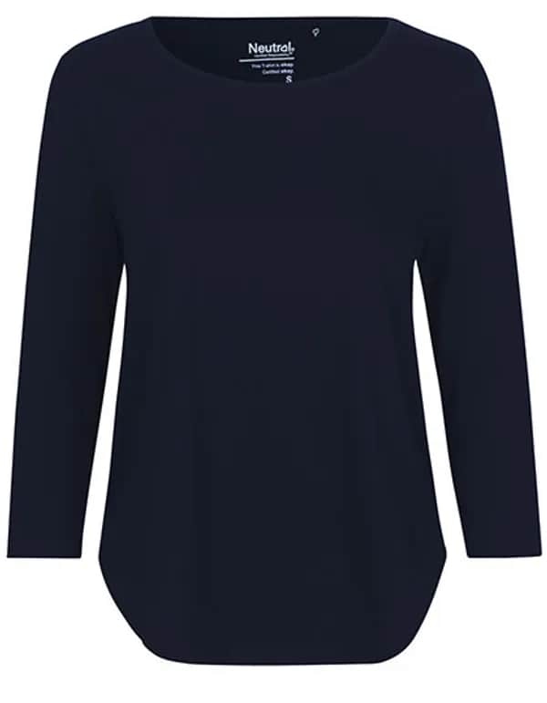 Ladies´ Three Quarter Sleeve T-Shirt - Navy