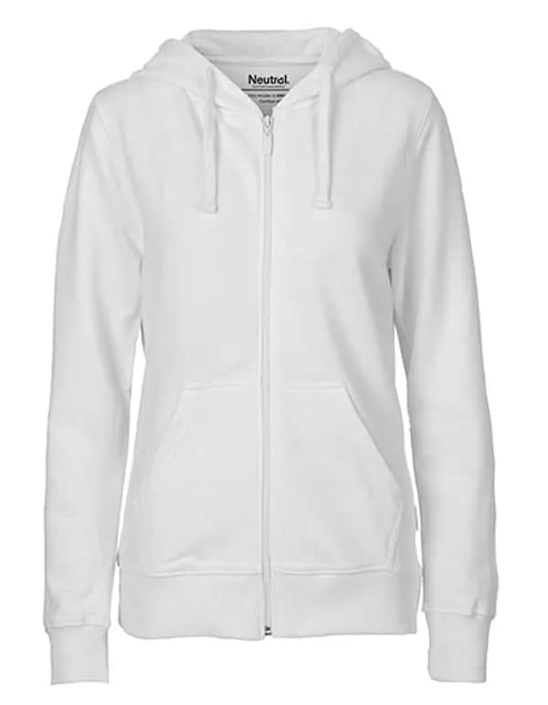 Ladies´ Zip Hoodie - White