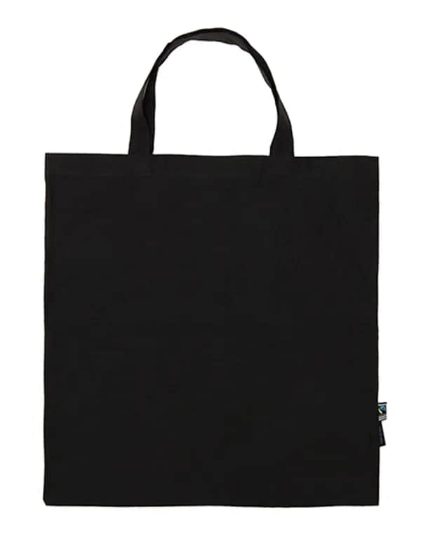 Shopping Bag Short Handles - Black
