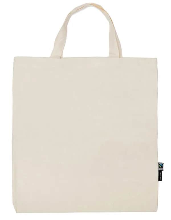 Shopping Bag Short Handles - Natural