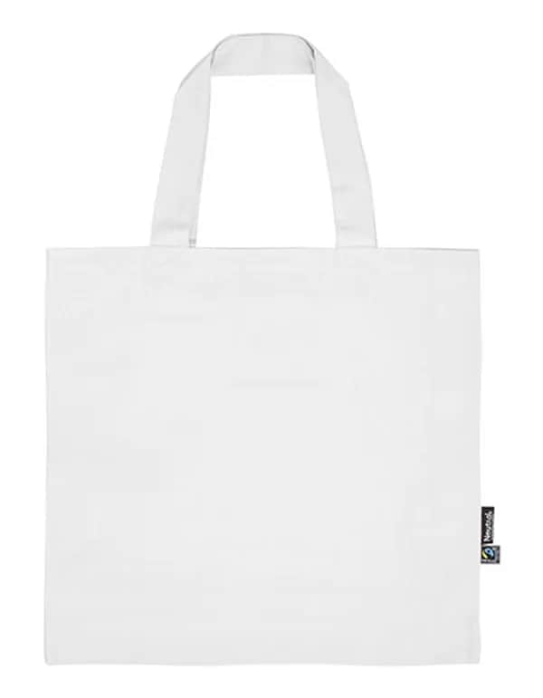 Twill Shopper Bag - White