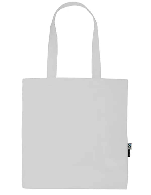 Shopping Bag With Long Handles - White