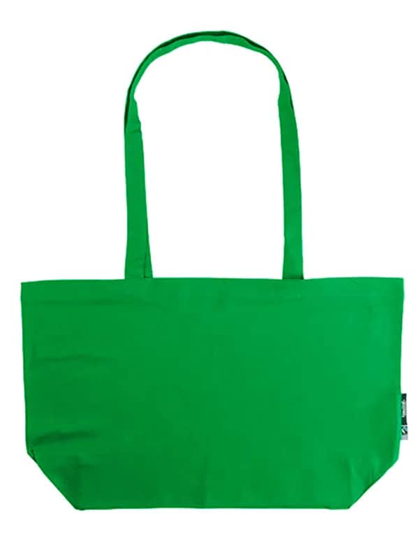 Shopping Bag With Gusset - Green