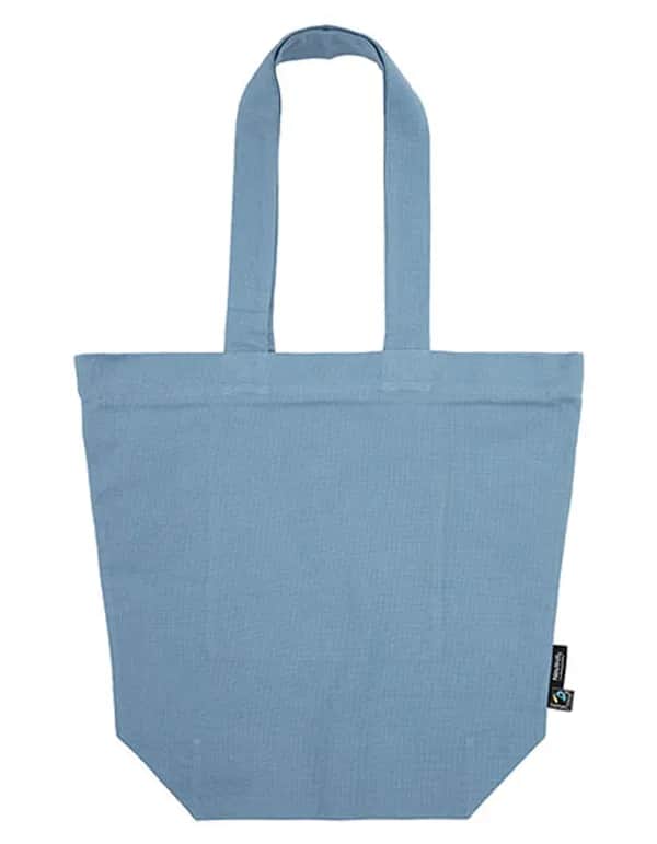 Panama Bag With Zipper - Dusty Indigo