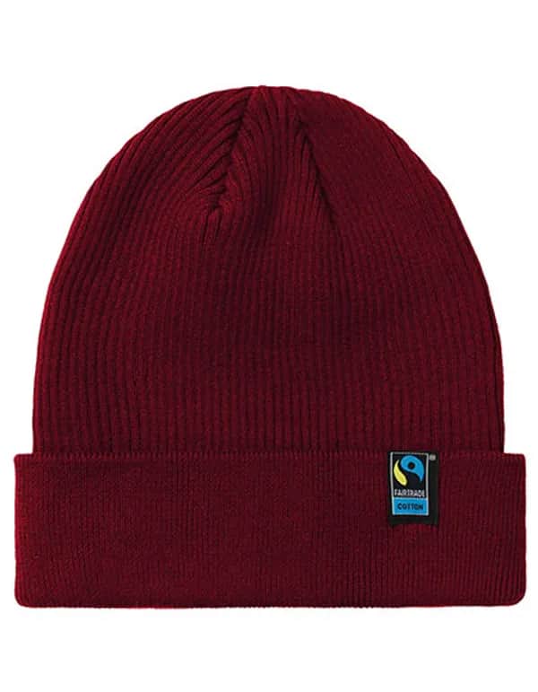 Mixed Knit Beanie - Bordeaux