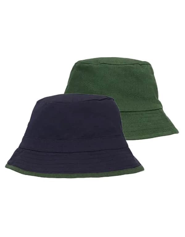 Reversible Bucket Hat - Navy/Bottle Green