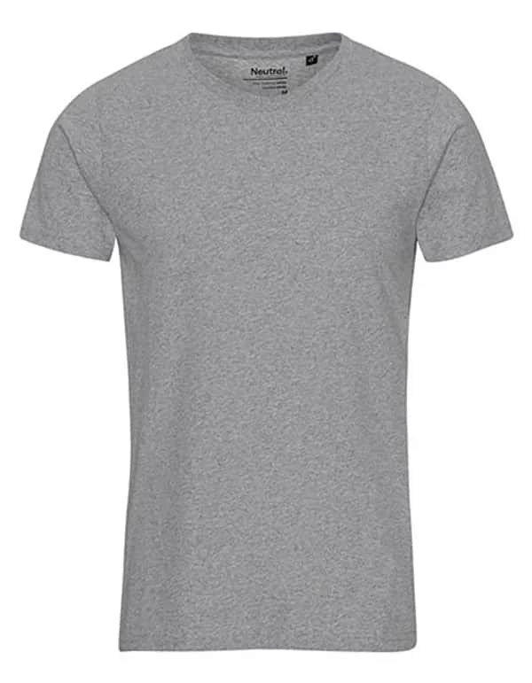 Recycled Cotton T-Shirt - Grey Melange