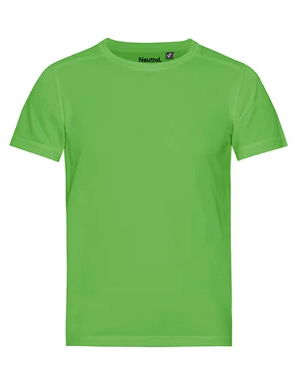 Recycled Kids Performance T-Shirt - Lime