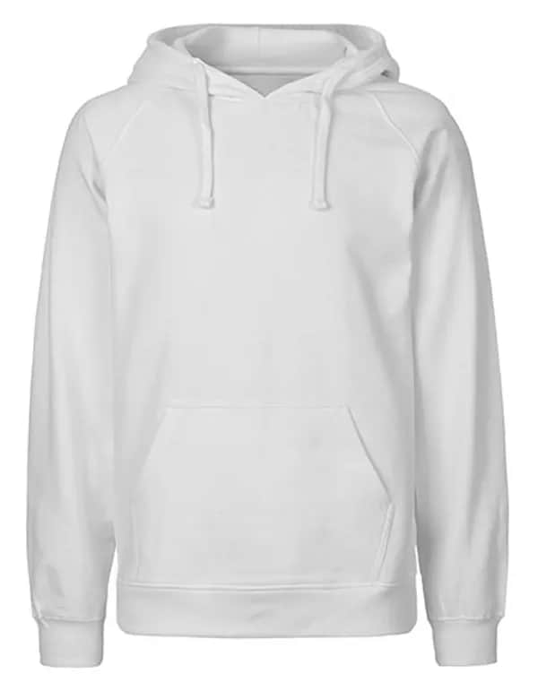 Unisex Tiger Cotton Hoodie - White