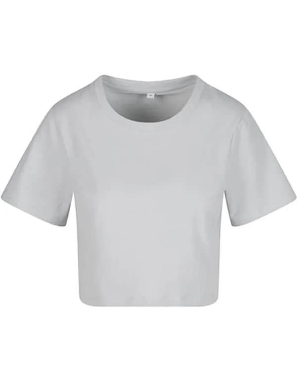 Ladies Cropped Tee - Light Asphalt