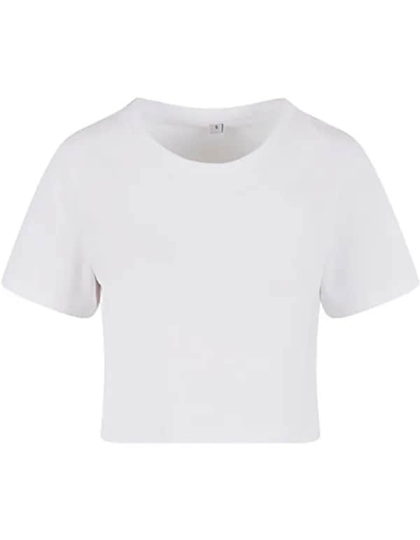 Ladies Cropped Tee - White