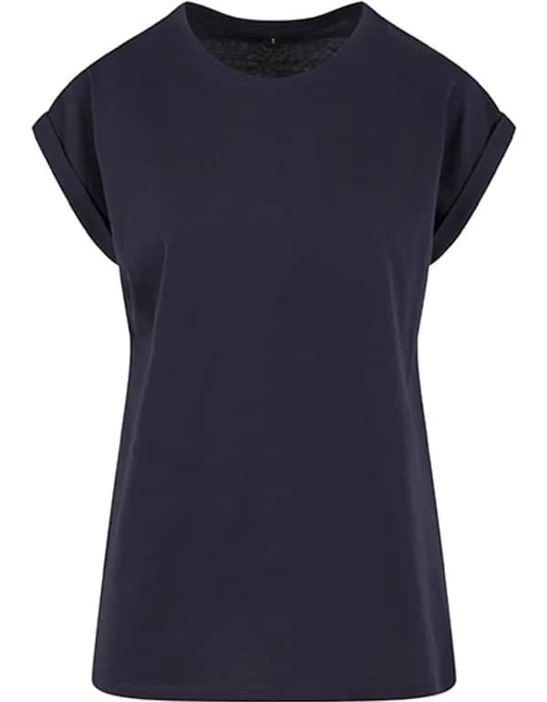 Ladies Extended Shoulder Tee - Navy