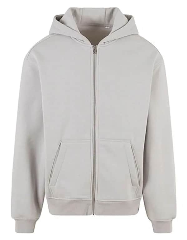 Oversized Zip Hoody - Light Asphalt