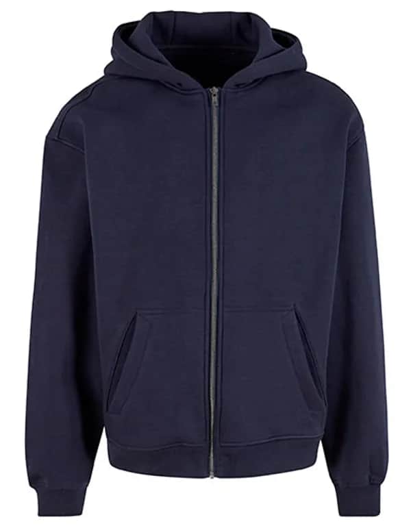 Oversized Zip Hoody - Navy