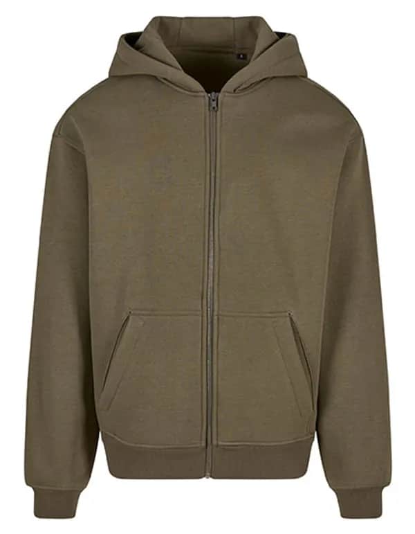 Oversized Zip Hoody - Olive