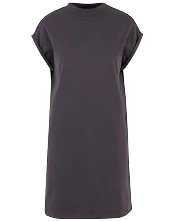 Ladies Extended Shoulder Dress - Magnet