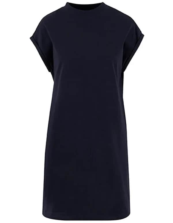 Ladies Extended Shoulder Dress - Navy