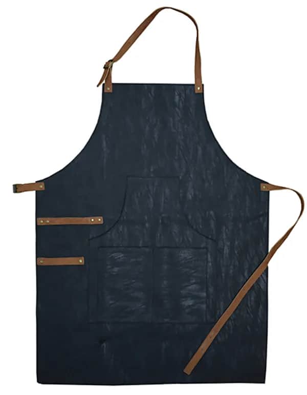 Schürze PU - Dark Grey/Brown