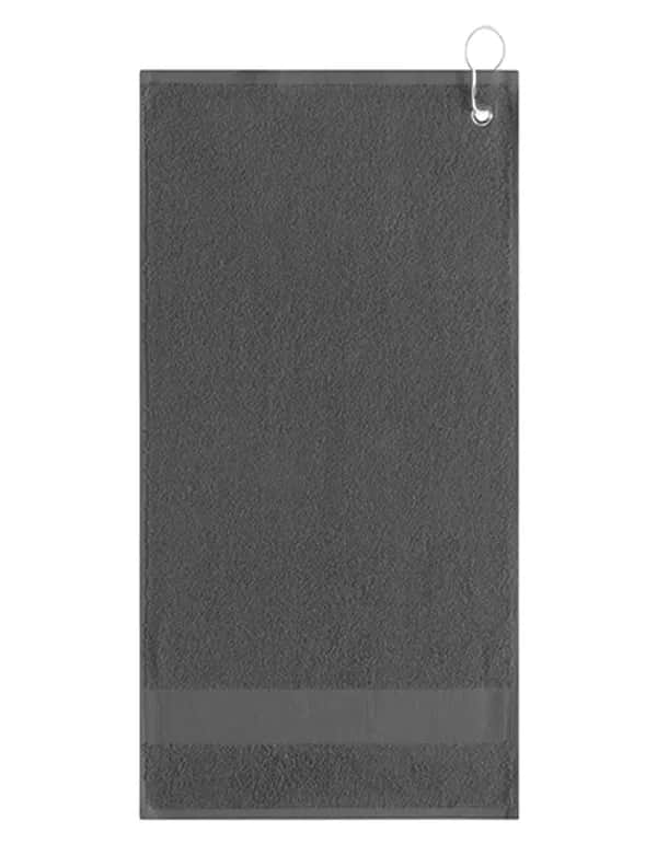 Golfhandtuch mit Aufhänger - Dark Grey