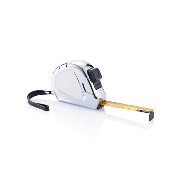 5m/19mm Auto-Stopp Maßband Ergonomic - silber