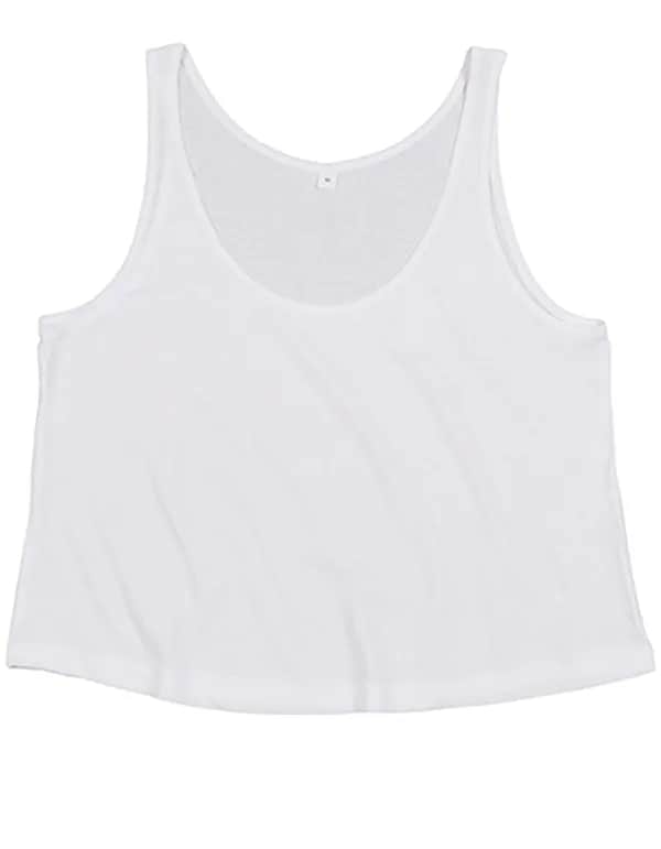 Women´s Organic Crop Vest - White