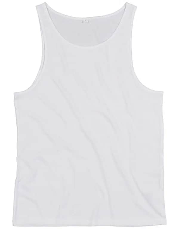 Drop Armhole Vest - White