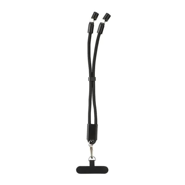 LoopAmp 60W Handgelenksband für Smartphones aus RCS rPET - schwarz